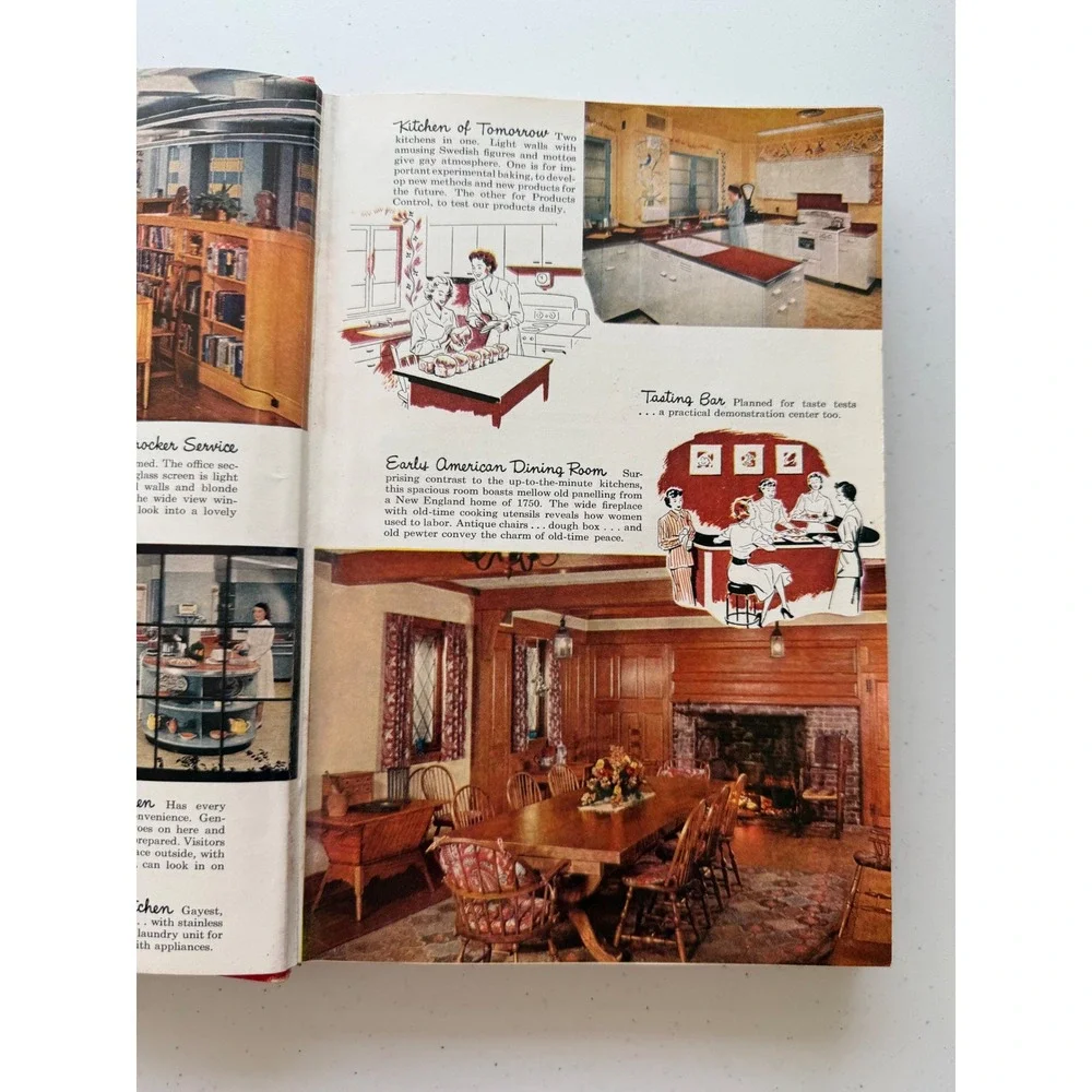 Vintage Betty Crockers Picture Cookbook 1950 1st Edition 7th Printing Red